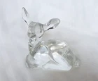 Fenton Glass Clear Deer Fawn Figurine