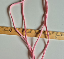 PINK CORDING COTTON BLEND TRIM  1/4 INCHES  WIDE  3 YARDS