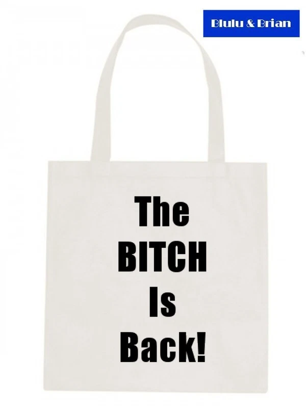 The Bitch Is Back! Elton John Tote Bag 70s music song title glam rock pop