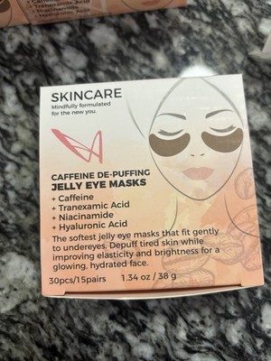 LA Splash Cosmetics Soft Caffeine De-Puffing Jelly Eye Masks 30 Pcs/15pairs NEW