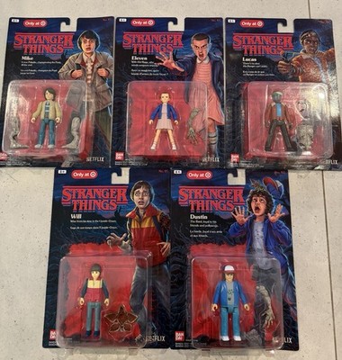 Stranger Things Complete Set of Bandai Target Exclusive 4  Feature Figures 2021