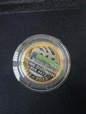 ROYAL MINT 2023 FLYING SCOTSMAN CENTENARY £2 SILVER PROOF COLOUR COIN +BOX + COA