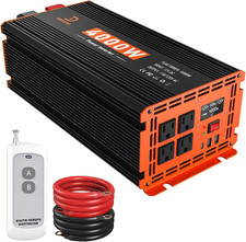 4000W Power Inverter 12V DC to 110V/120V AC Converter for Rv/Truck/Boat/Camping/
