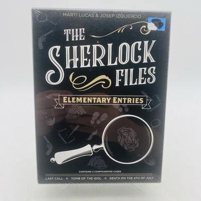 Sherlock Files Family Game Elementary Entries 3 Cases Sealed Box