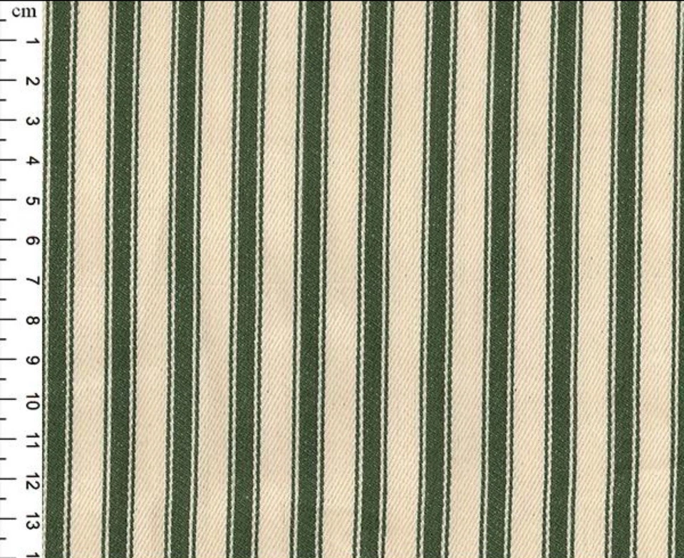 ABRAHAM MOON 8mm TICKING STRIPES Lines 100% Cotton CANVAS Fabric Craft Deck Chairs UPHOLSTERY