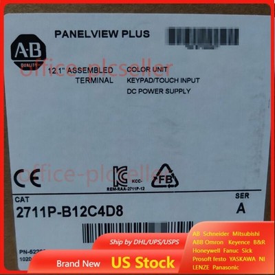 2711P-B12C4D8 AB PanelView Plus 1250 Keypad/Touch Color 12'' New Spot Goods！