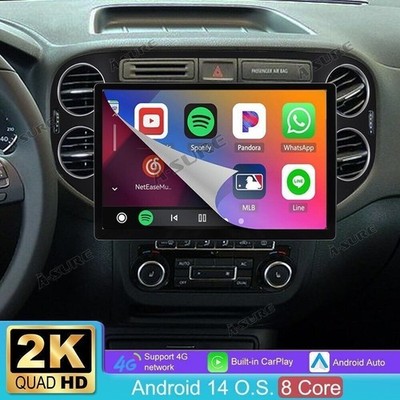 13.1'' Android 14 2K Autoradio Carplay 4G Lte GPS Navi Für VW Tiguan 5N GOLF Plus