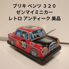 Tinplate Benz 320 Wind-up Mini Car Retro Antique Good Condition