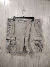 Men's Levi's White Tag Gray Cargo Shorts Size 38 Work Chore Baggy Y2K