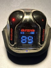 Aiwa Prodigy Micro Wireless Earphones Earbuds And charging Case. USED