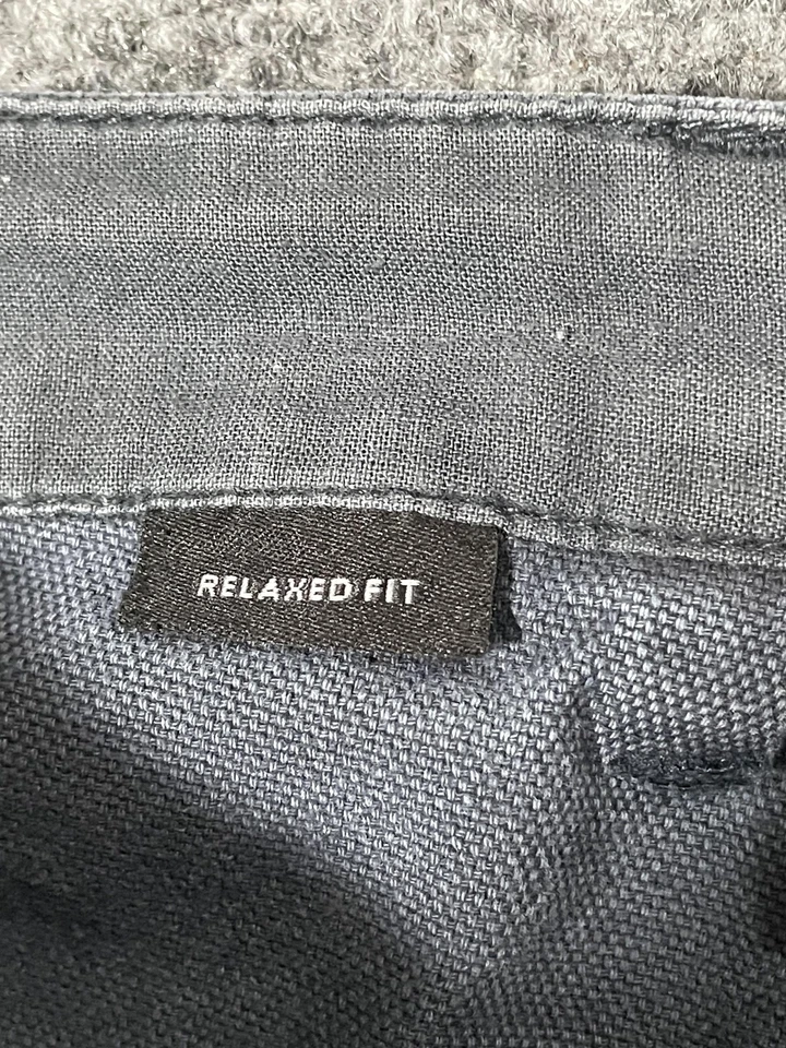 Pantalones Prana Para Mujer 8 Gris Calce Relajado Algodón Orgánico Ropa de Trabajo Utilidad Informal Foto 4 de 4