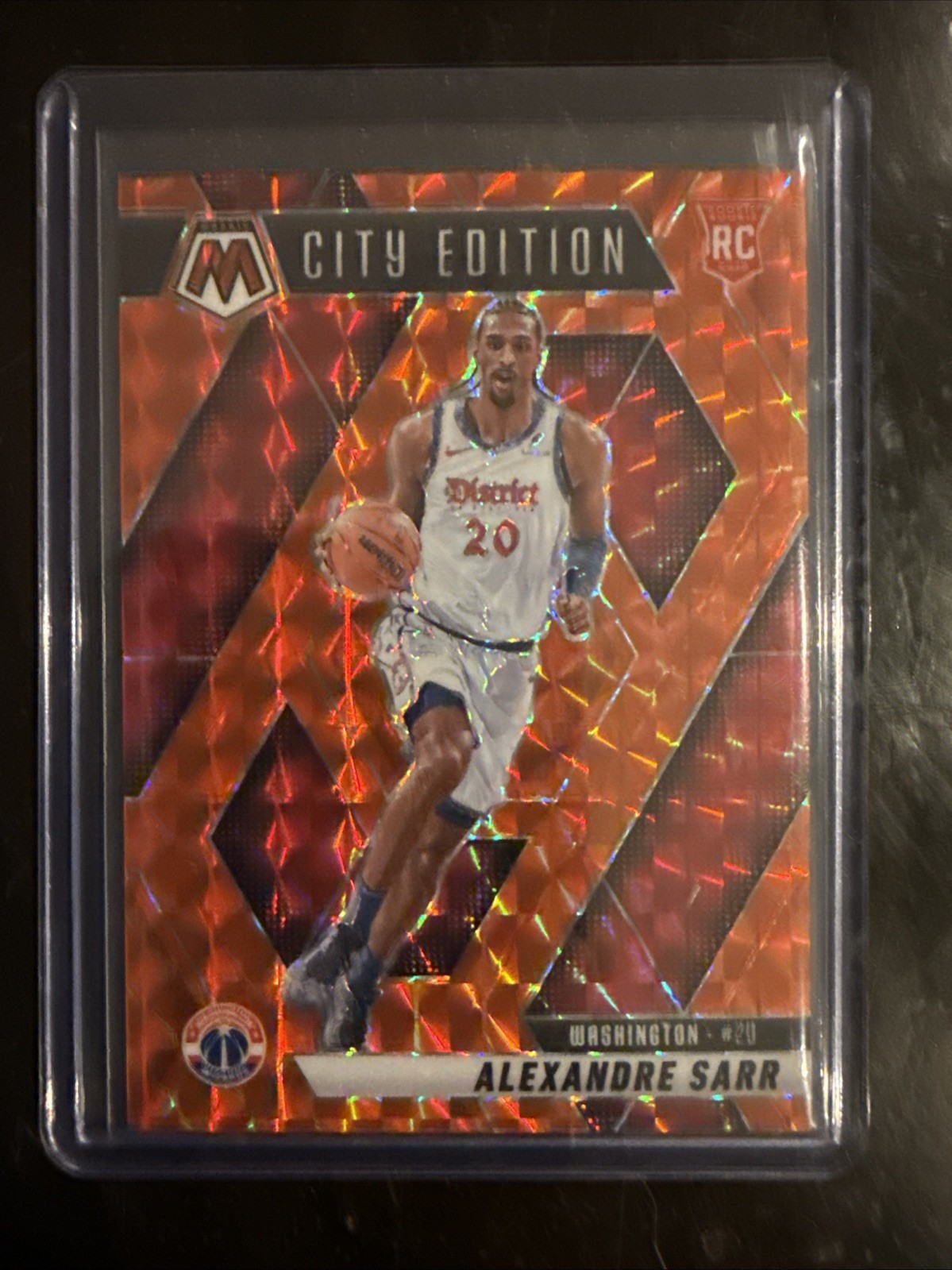 2024-25 Panini Mosaic City Edition Alexandre Sarr #278 Orange Mosaic Prizm /249