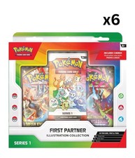 Pokemon First Partner Illustration Collection Series 1 - SEALED CASE  6x Boxes✅