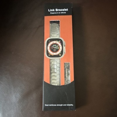 Stainless Steel Silver Strap for Apple Watch Ultra 49mm 45mm 44mm