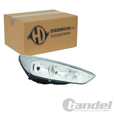 DIEDERICHS HALOGEN SCHEINWERFER mit LWR-Motor CHROM LINKS passend für FORD FOCUS