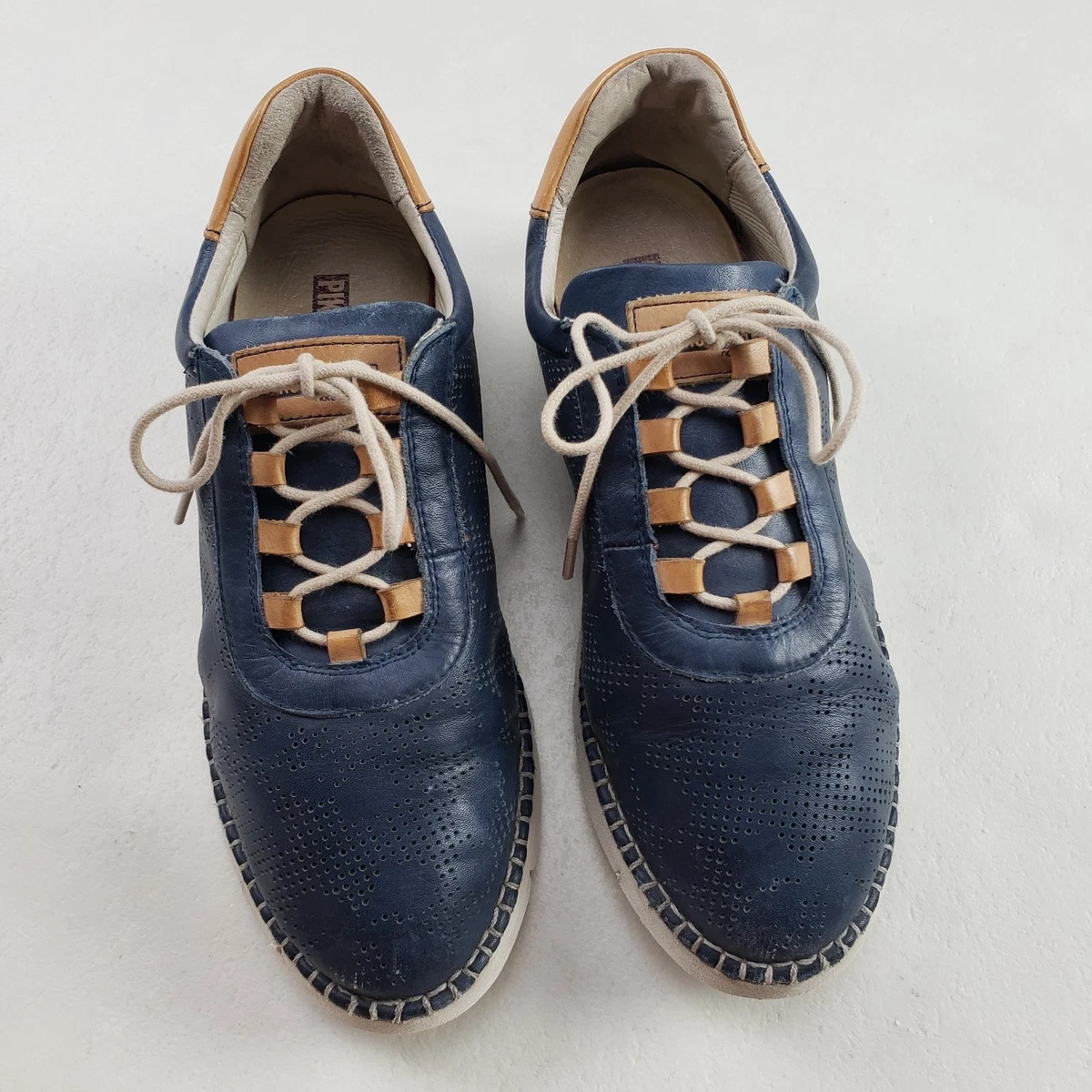PIKOLINOS Dark Blue Leather Oxfords with Light Laces Pikolinos AVILA - Casual lace-ups - Blue/teal - Zalando main image 3
