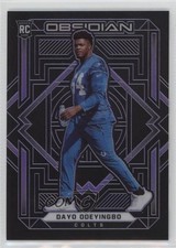 2021 Panini Obsidian Rookies Electric Etch Purple 82/100 Dayo Odeyingbo #185 k4s