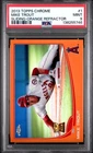 MIKE TROUT 2013 Topps Chrome SLIDING-ORANGE REFRACTOR #1 PSA 9 MINT GOLD CUP