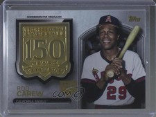 2019 Topps Commemorative Medallion Series 2 150th Anniversary Rod Carew HOF 1z6