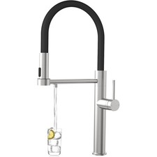 3 Wege Wasserhahn Küche, 360°Drehbar Küchenarmatur, 3 in 1 Mischbatterie für ...