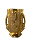 Vintage McCoy 24K Gold Art Pottery Vase 5.75” Mid Century Modern USA