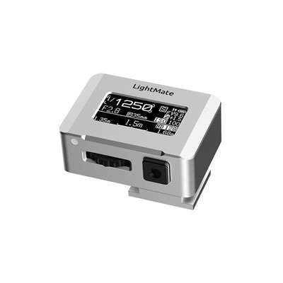 Metal Silvery LightMate Film Camera Light Meter 30Â° FOV Digital Exposure Meter