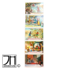Liebig bilder Sammelbilder 5 Stk der Serie Aus 1001 Nacht