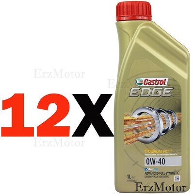 12L Castrol EDGE TITANIUM 0W40 MOTORÖL MB 229.51 Benzin Diesel Motoren