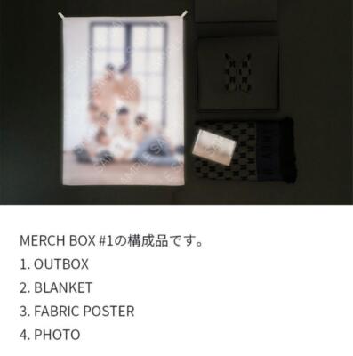 BTS Merch Box #1 Blanket Fabric posters postcards Set From Japan