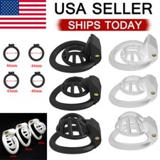 Positive/Negative Cobra Male Chastity Cage 4 Rings Super Small Chastity Devices