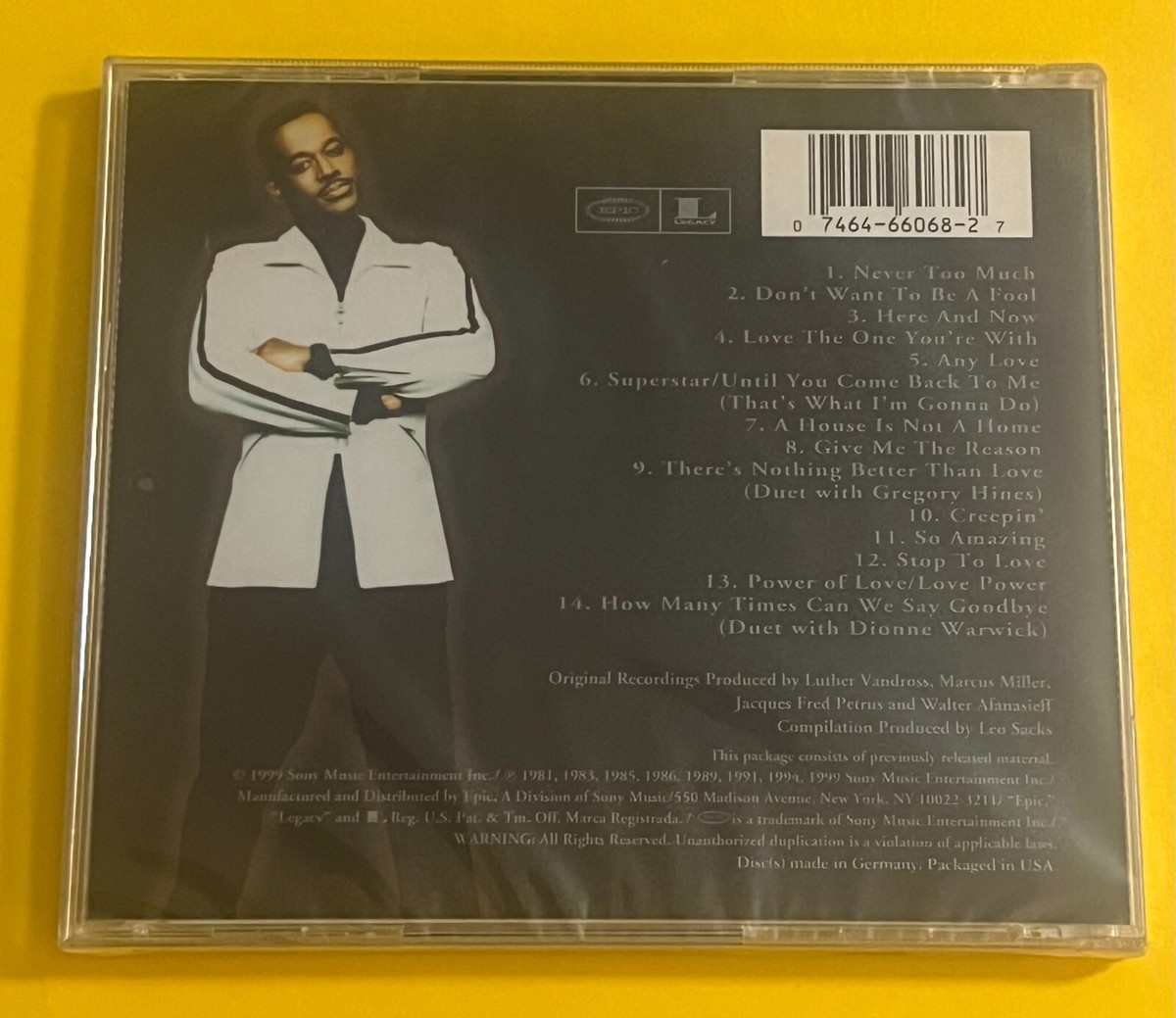 Luther Vandross - Greatest Hits [CD] New/Sealed Cracked Case