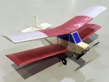 Bostonian Bipe biplano sportivo indoor 14" modello radiocomandato aereo piani stampati modello