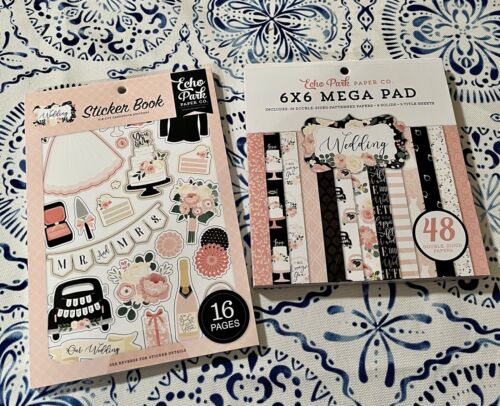Echo Park Double-Sided Mega Paper Pad 6"X6" 48/Pkg-Wedding +Stickerbook - Zdjęcie 1 z 1