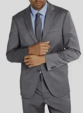 Men's Kenneth Cole Reaction Techni-Cole The Flex Coat Suit Jacket 36S- Grey dz8