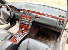 Cockpit Dekor für MERCEDES W210 Bj.1995-2002  Wurzelholz Design 36 tlg.