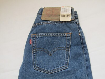 501 levis jeans vintage , made in USA, old new stock, waist 28, insseam 34