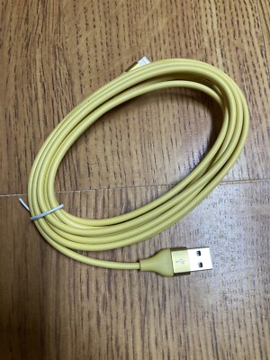 SwaggWood iphone charger (Apple MFi cert) 10ft cable NEW yellow