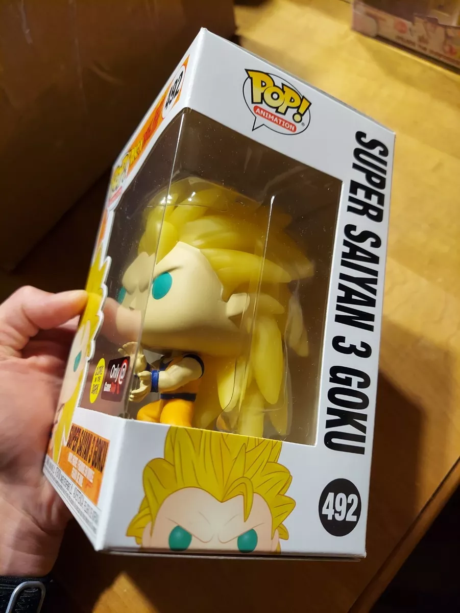 Funko Pop! Dragonball Z Super Saiyan 3 Goku Glow in The Dark GITD Exclusive  Variant