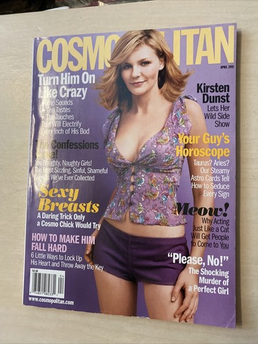 Cosmopolitan Magazine April 2001 Kirsten DUNST New Condition - Imagen 2 de 2
