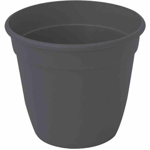 SIENA GARDEN Pflanztopf 10 cm anthrazit Rundes Kunststoffgefäß mit