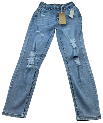 Vanilla Star Mom Jeans Womens size Light Wash Denim