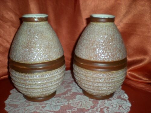 VASE BOULE EN grès rouille signature à identifier artisanat vintage