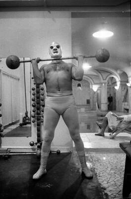 Ange Blanc French Wrestler Paris 1959 OLD PHOTO 11