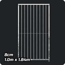 Dog Run Panel 1.0 x 1.84m - 8cm Gap - Heavy-Duty Galvanised