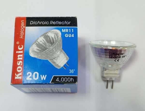 1X 20W Kosnic MR11 GU4 2-Pin 12V Halogen Dimmbar Reflektor Spot GlüHlampen Lampe-image