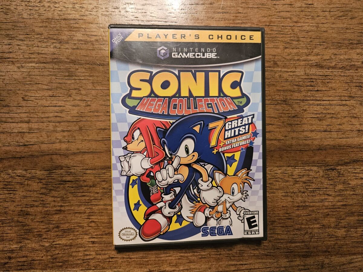 Sonic Mega Collection Nintendo GameCube Game Case Hedgehog 1 2 3 Games Cube  SEGA