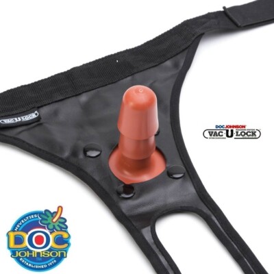 Doc Johnson Vac-U-Lock Ultra Harness with Plug Attachment for Strap-On Sex Toys