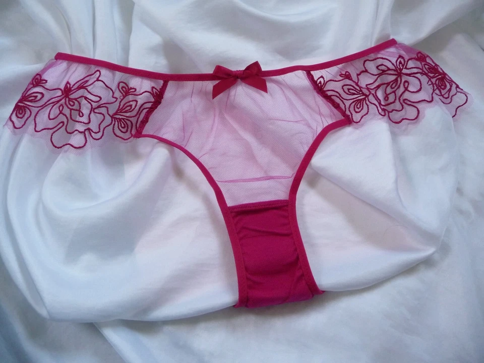 8, Agent Provocateur June Brief, malla rosa y roja, AP talla 2, NUEVO Foto 4 de 4