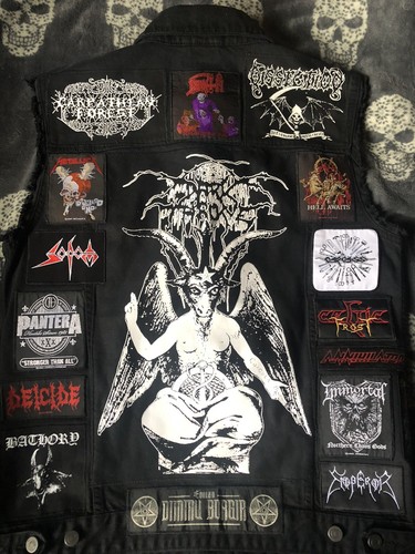 Custom Battle Jacket w/ Your Personal Heavy Metal Patch Collection/Selection XXL - Picture 4 of 12