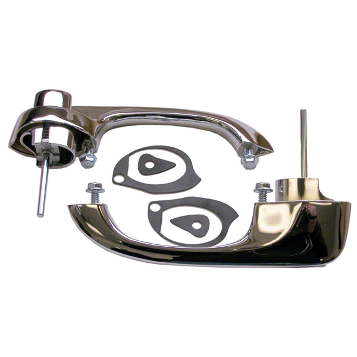 パーツ SIDE WORK 1966-1967 Chevelle Left & Right Side Door Handle Set Steel